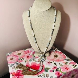 Francesca’s Beaded Tassel Necklace